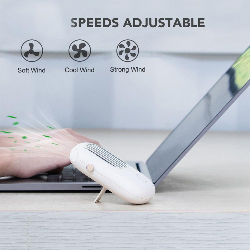 Quạt cầm tay mini có thể sạc lại USB,với 3 mức điều chỉnh gió,hoạt dộng yên tĩnh, Kích thước nhỏ gọn