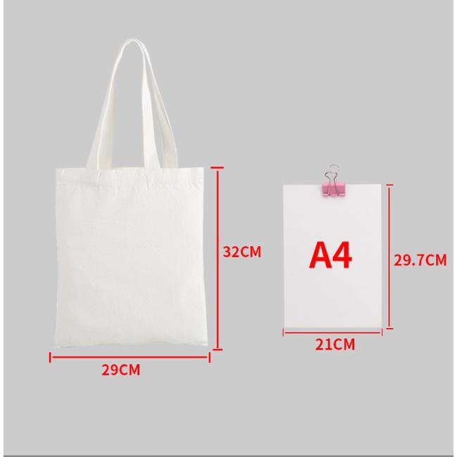 Túi vải canvas màu trắng nhiều kích thước Trương Gia Túi Vải - Túi Canvas - 45cmx38cm