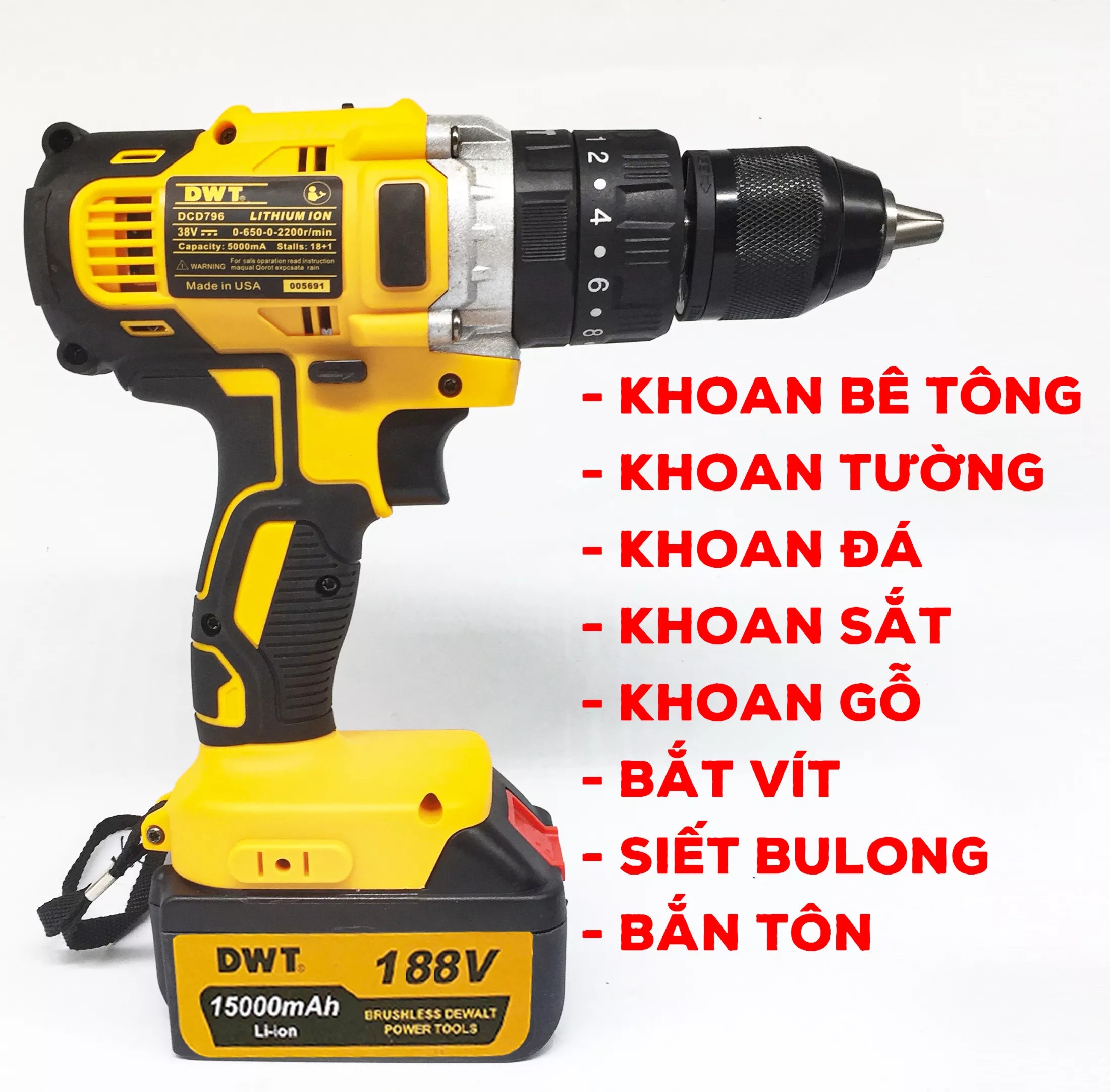 Máy khoan từ DWT, bảo hành 12 tháng