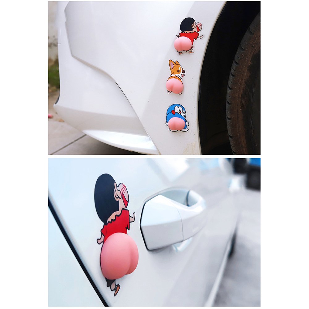 Combo 2 mông silicon chống va đập , hình mông nghộ nghĩnh , chặn cửa nhà , cửa ô tô , dán lưng điện thoại - Hình ngẫu nhiên