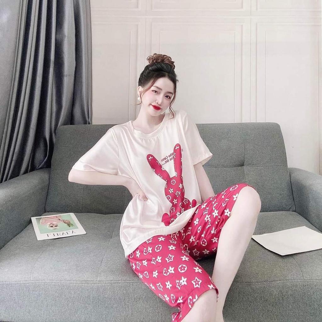 Đồ Bộ Thun Cotton Lửng Mặc Nhà-SEC1