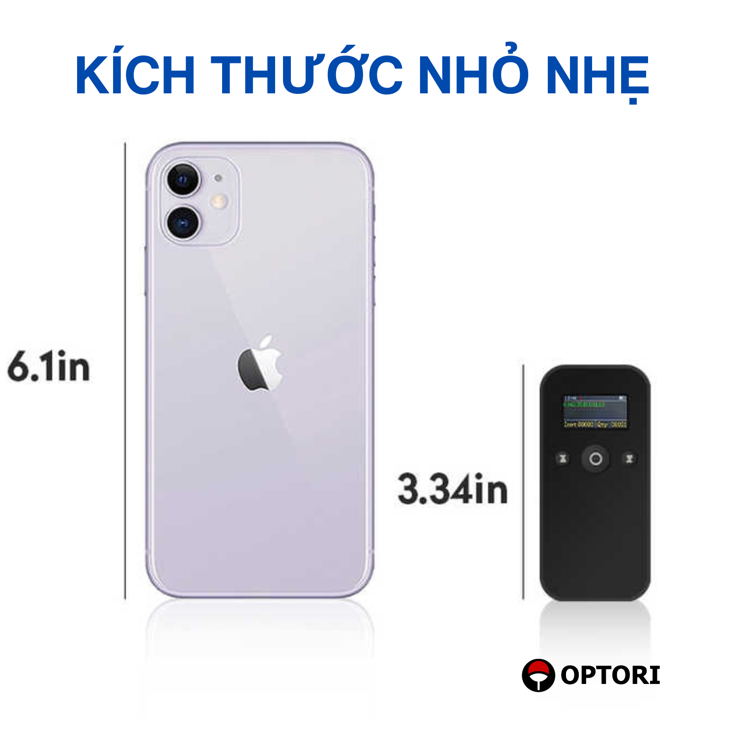 Máy quét mã vạch không dây – Máy đọc mã vạch bluetooth 2D – OPTORI H29 (Hàng chính hãng)