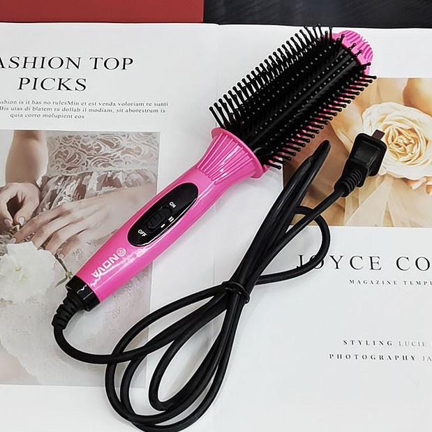 Lược Điện Tạo Kiểu Tóc 3 in 1, Lược Điện Chải Tóc 8810 - Máy Làm Tóc Cầm Tay Uốn Cụp, Xoăn, Thẳng Đa Năng