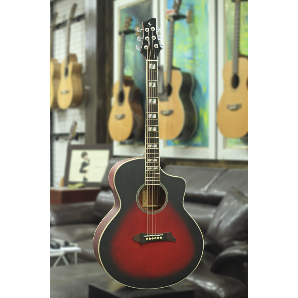 Đàn Guitar Acoustic NG ST-RED Chất lượng cao