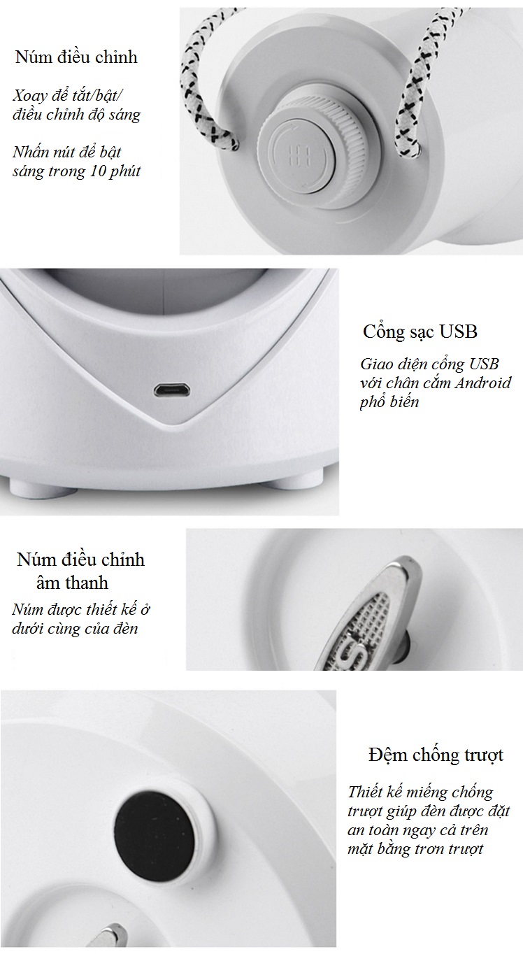 Đèn Led Tích Điện Thiết Kế Xách Tay Tiện Lợi UT.039