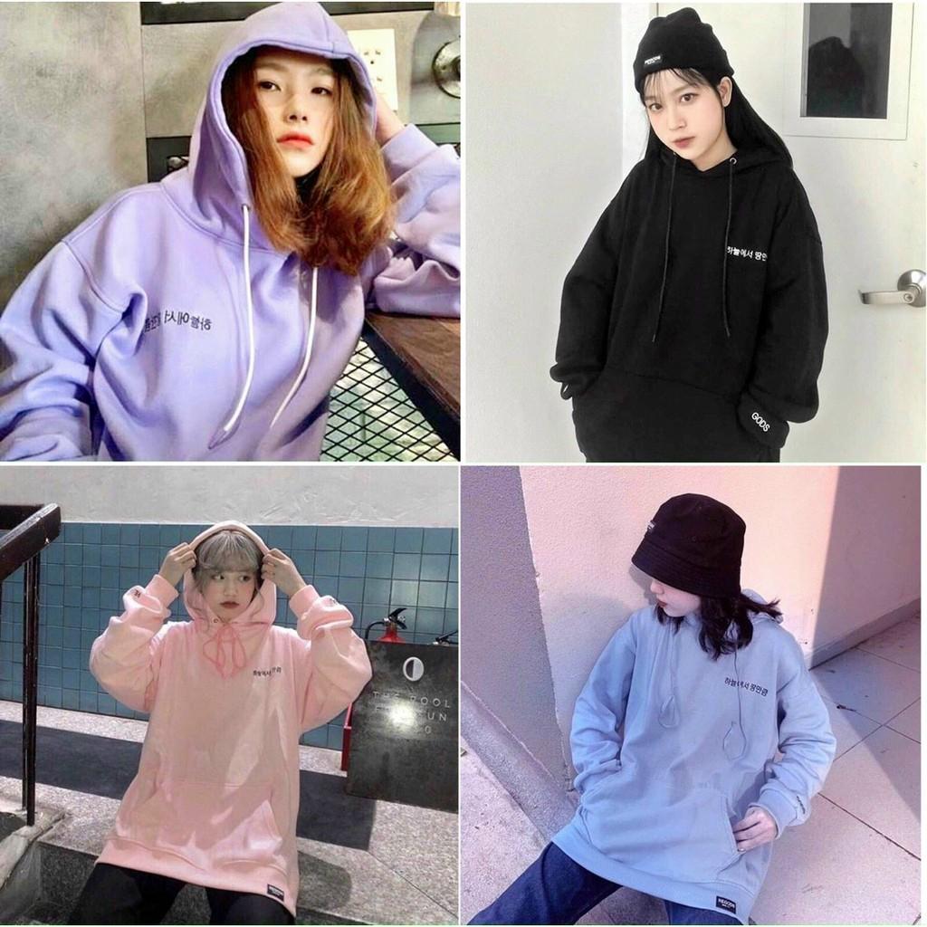 Áo HOODIE NAM NỮ MÀU ĐEN CHỮ HÀN VẢI NỈ DÀY Unisex hoodie đen,Áo hoodie nam , áo hoodie nữ , áo hoodie vải nỉ ngoại, áo hoodie ulzzang, áo hoodie unisex