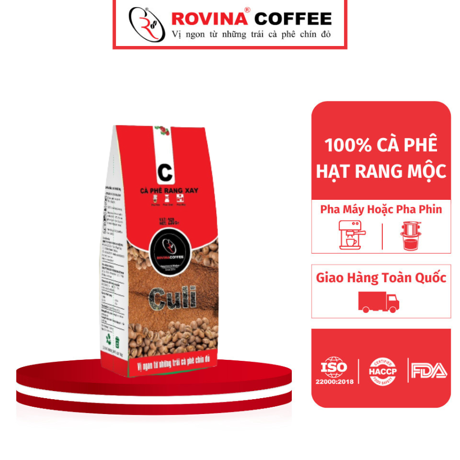 Cà Phê Culi Đặc Biệt – Rang Xay – Pha Phin – 250gr Mang Hương Vị Độc Đáo, Tinh Tế Thương Hiệu Rovina Coffee