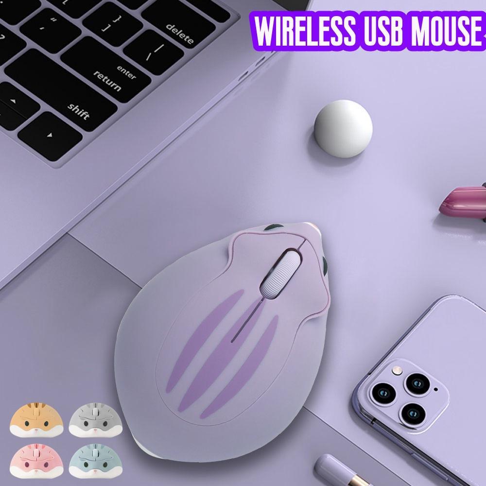 Chuột không dây 1200DPI USB 2.4G Hình Chuột Hamster Dễ Thương