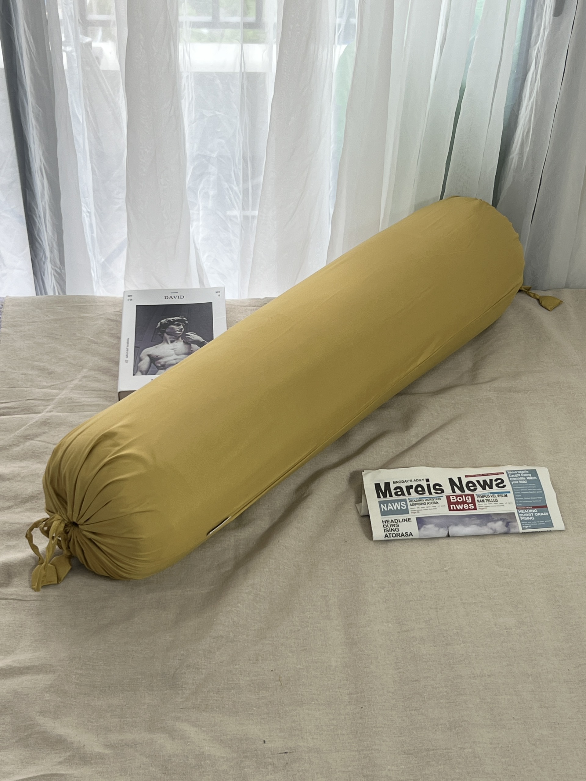 Vỏ Gối Ôm Cotton Tici Lidaco Kich Thươc 35X100Cm - Vang
