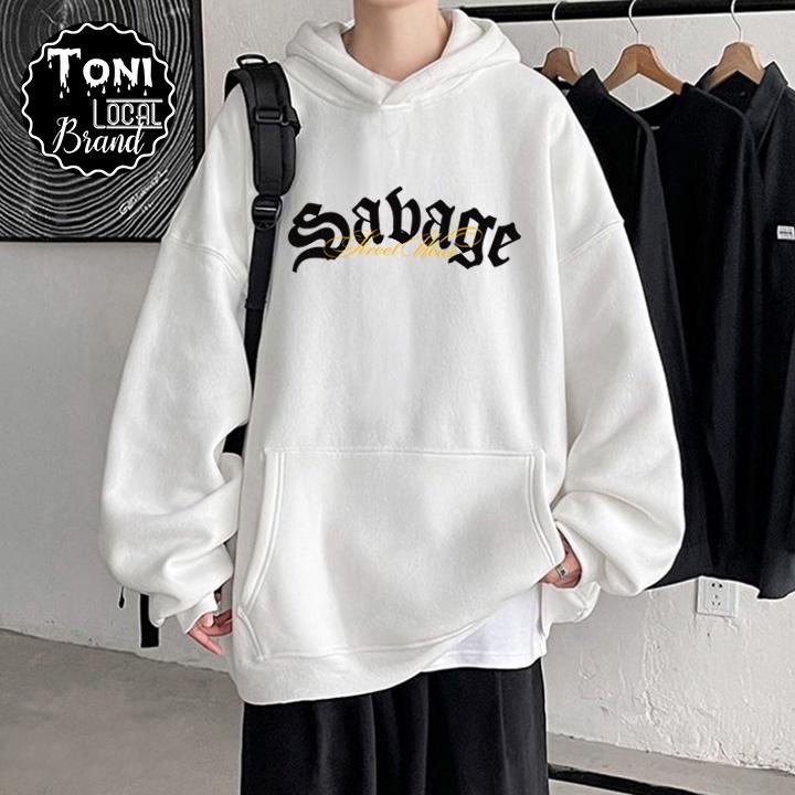 ( ) ÁO HOODIE Local Brand Unisex SABAGE Nỉ Bông Form Rộng Nam Nữ (HD9200L - Full Size - Kèm Video Ảnh Thật)