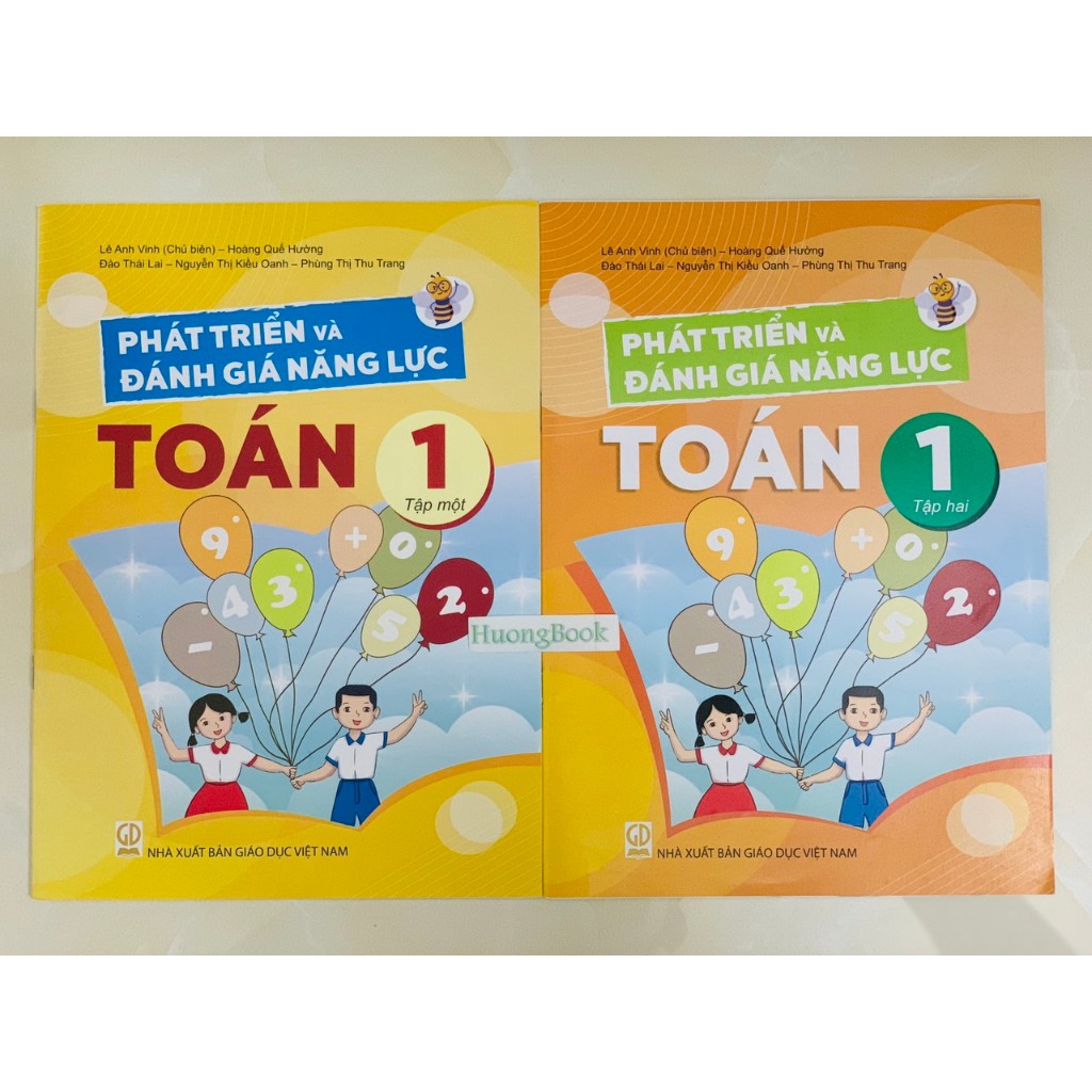 Sách - Combo phát triển và đánh giá năng lực toán 1 - tập 1 +2 - ĐN