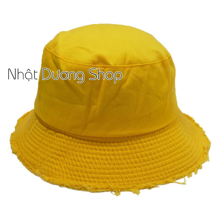 Nón Tai Bèo Viền Rách Tua Rua Xinh Xắn vải Cotton oách mềm thích hợp cho cả nam và nữ