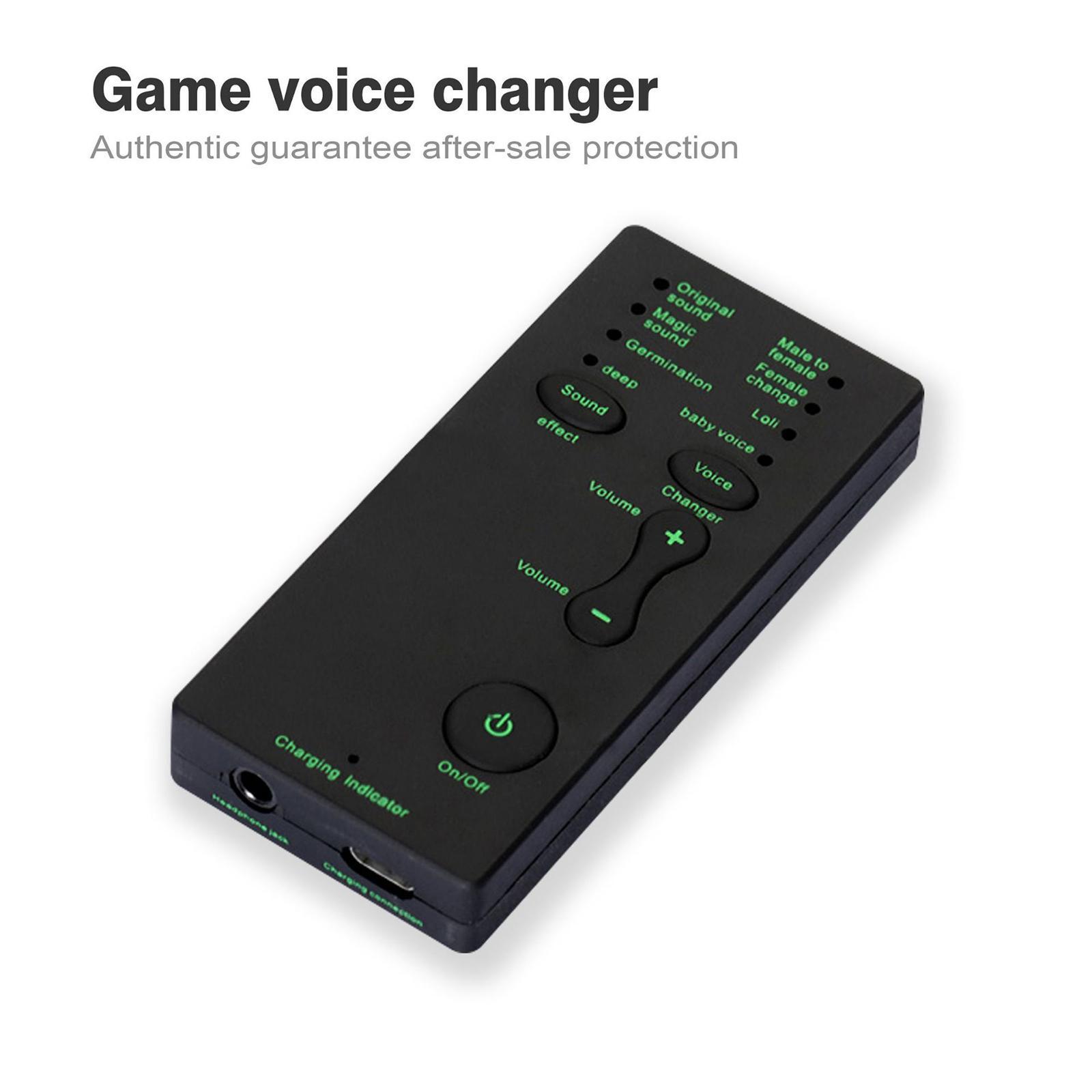 Voice Changer Portable Sound Effects Machine Universal Disguise Microphone Mini Sound Changer for PC Computer Mobile Phone for iPad Kids