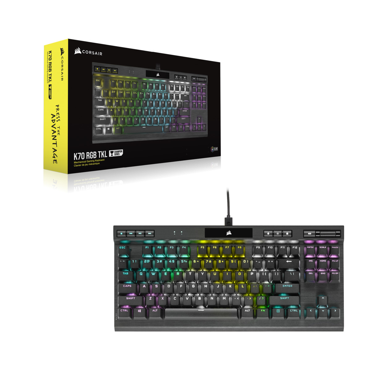 Bàn Phím Cơ Corsair K70 RGB TKL CHAMPION SERIES - Hàng Chính Hãng