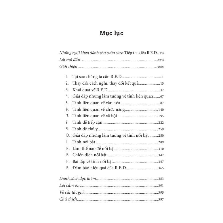 Tiếp Thị Kiểu R.E.D - Bản Quyền