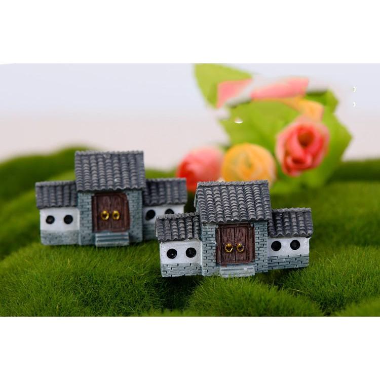 Tiểu cảnh Terrarium ️ Cổng nhà cổ Trung Quốc tiểu cảnh trang trí sen đá, sân vườn, bể cá, bể terrarium