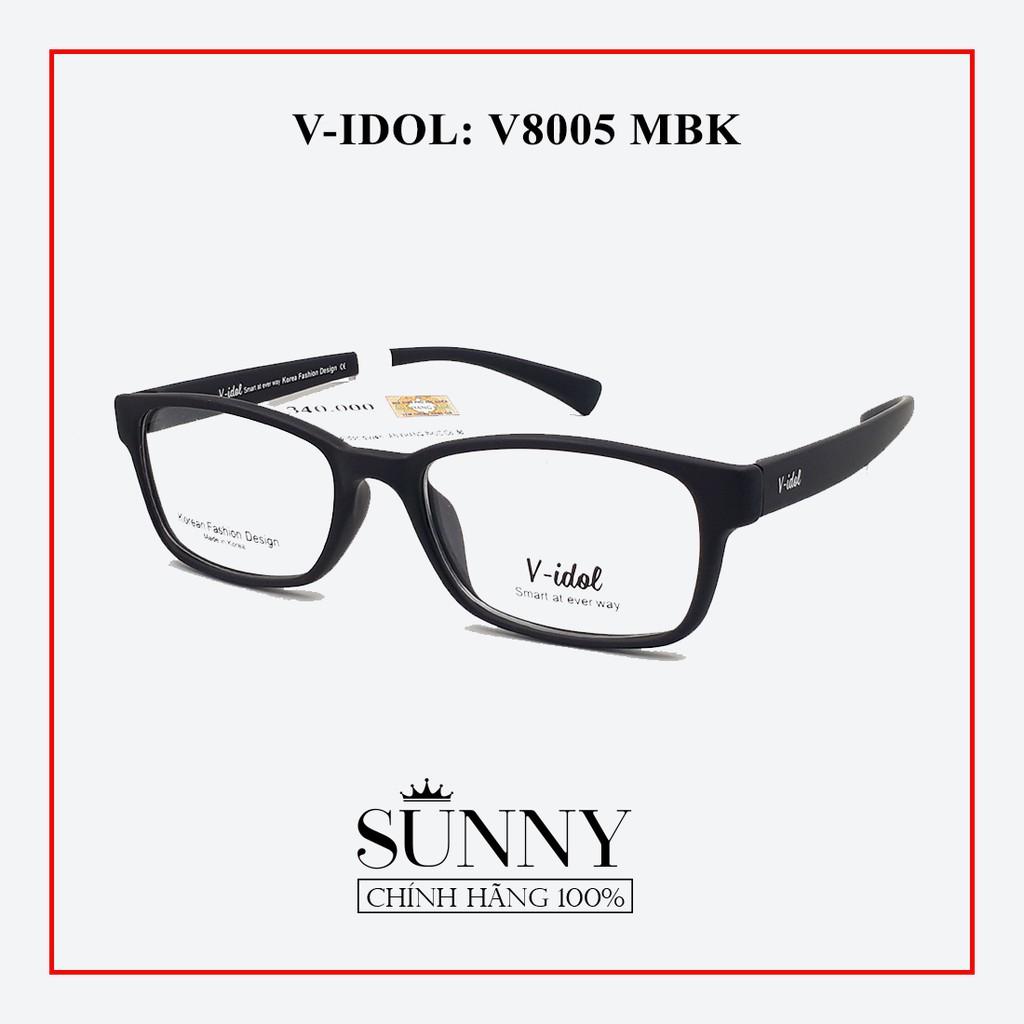 Gọng kính nam nữ V-idol V8005 (3 màu), thiết kế dễ đeo bảo vệ mắt
