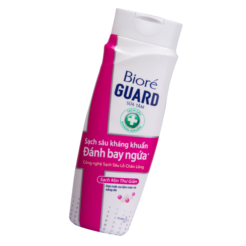 Sữa Tắm Sạch Sâu Kháng Khuẩn Sạch Mịn Thư Giãn Biore Guard 220g