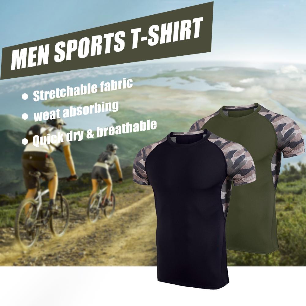 Áo thun nam nhanh khô thoáng khí, thích hợp cho nam chạy bộ, tập thể dục, hoạt động ngoài trời