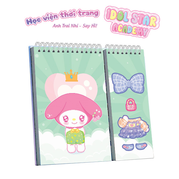 Sách - Sticker Thời Trang Happy Fashion Show Học Viện Thời Trang Cho Bé Thỏa Sức Sáng Tạo - ABBOOKS
