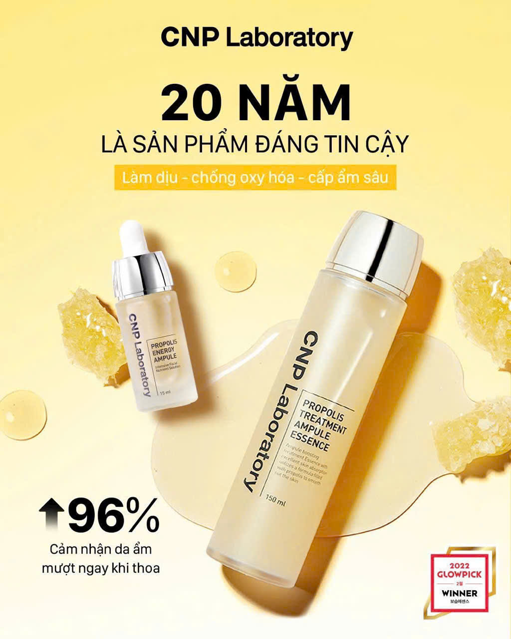 Toner Phục Hồi Tinh Chất Keo Ong CNP Laboratory 150ml