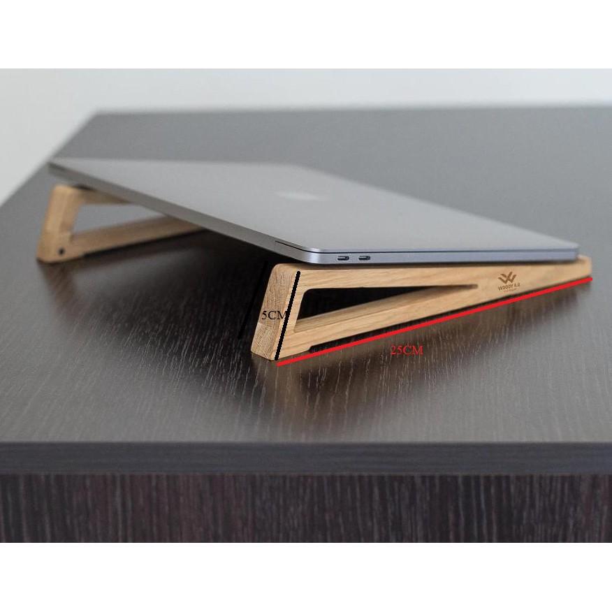 ️Kệ Đỡ Tản Nhiệt Gỗ cho Laptop Macbook 12 inch, 13 inch, 14 inch, 15 inch, 15.6 inch, 17 inch gấp gọn để bàn thông min