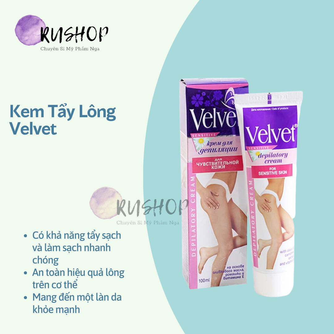 Kem tẩy lông Velvet