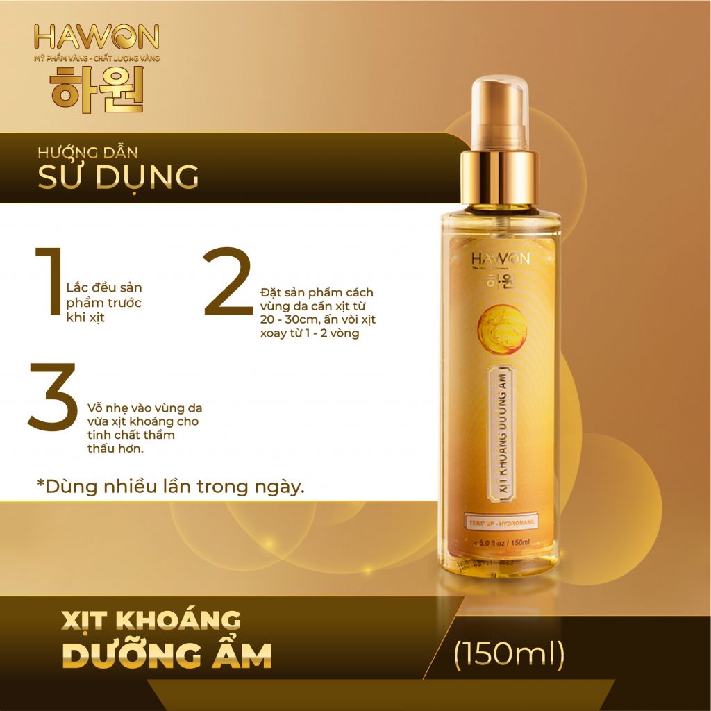 Xịt Khoáng Cấp Ẩm Làm Dịu Da HAWON - 150ml