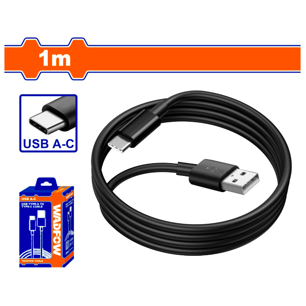 DÂY CÁP SẠC USB TYPE-A SANG TYPE-C 1M WUB1501 WADFOW - HÀNG CHÍNH HÃNG
