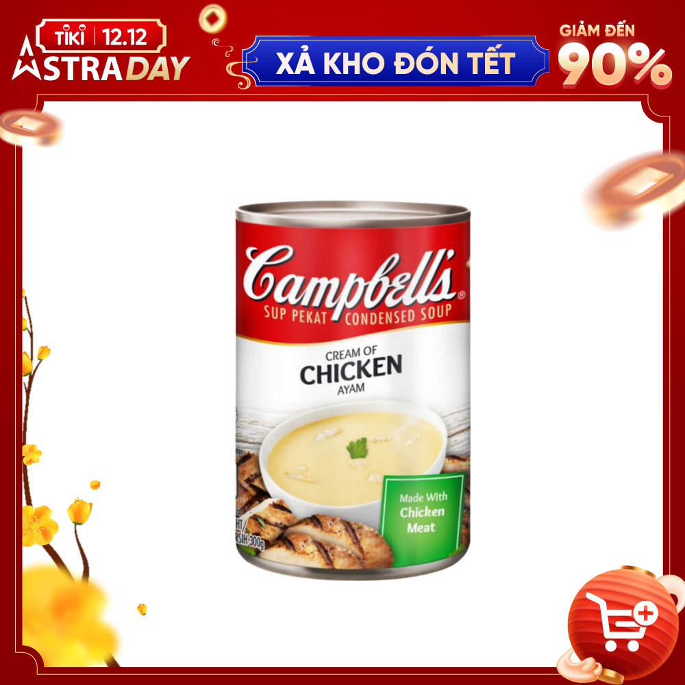 Súp Kem Gà Campbell's 300g (Thương Hiệu Mỹ - SX Malaysia) - Date: 04/01/2024