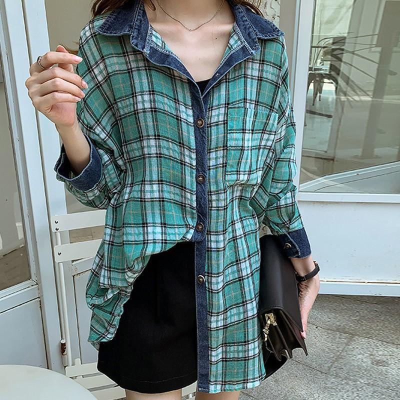 Áo sơ mi nữ tay dài phong cách vintage