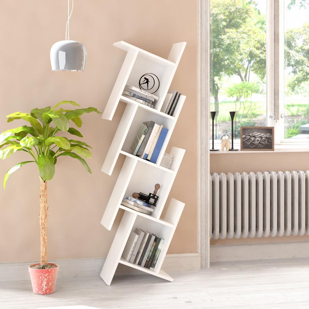 Giá sách hiện đại bằng gỗ công nghiệp cao cấp SMLIFE Bamcom