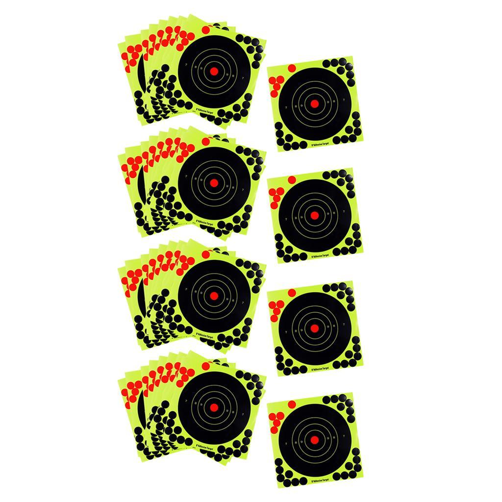 40 Pack 8inch Round Shape Shooting Targets Hunting Targets Accessories