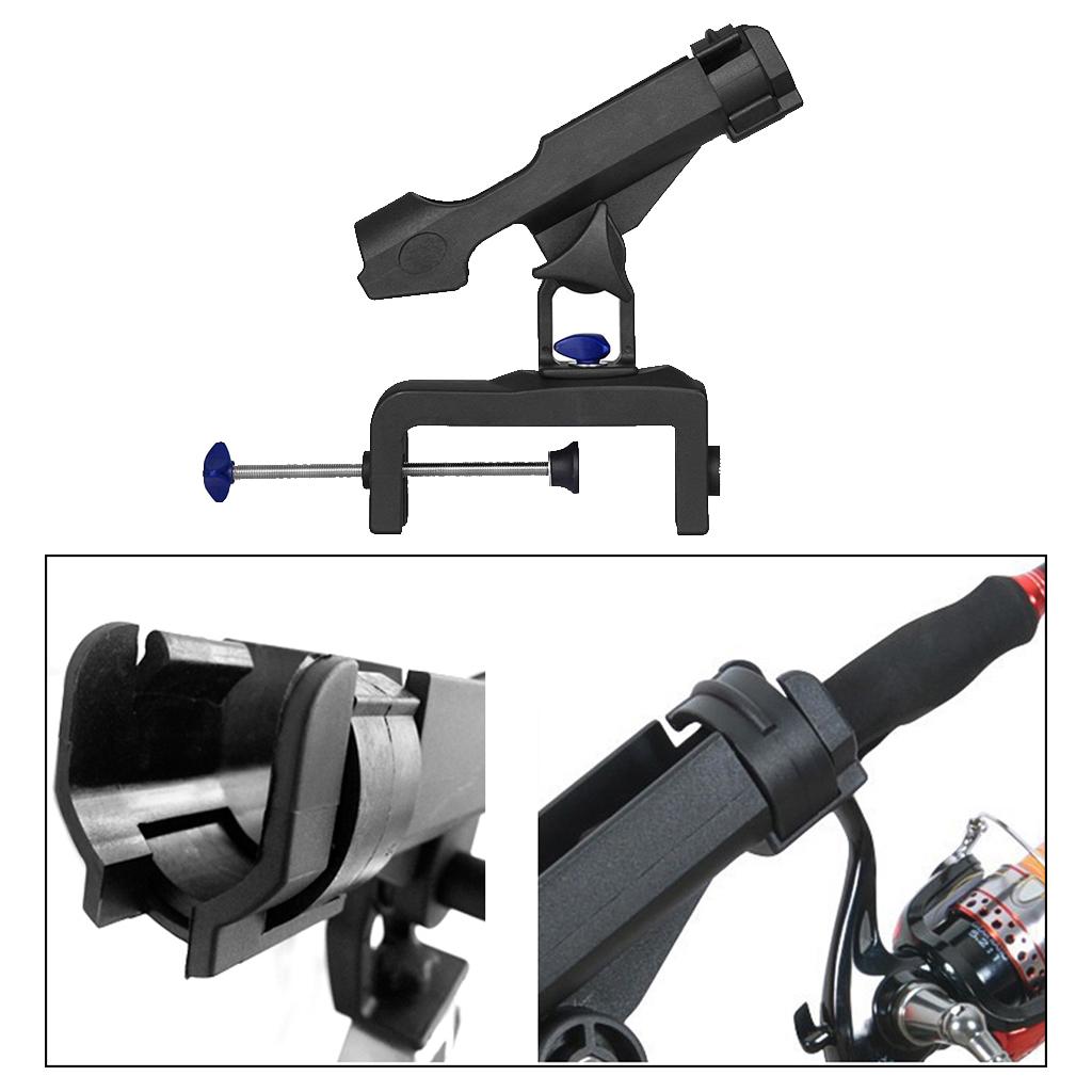 Aluminium Adjust Fishing Rod Bracket Kayak Boat Fishing Pole Mount Holder #