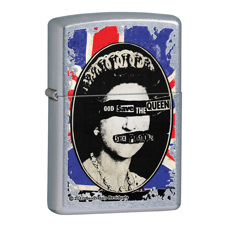 Bật Lửa Zippo 28024 Sex Pistols God Save The Queen Street Chrome