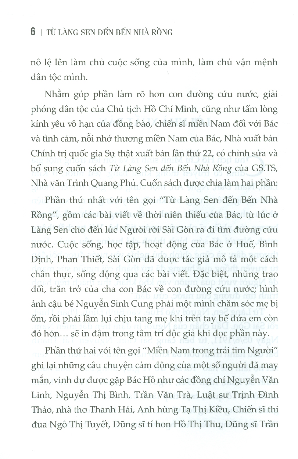 Từ Làng Sen Đến Bến Nhà Rồng