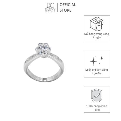 Nhẫn Nữ Danny Jewelry Bạc 925 Đính Đá CZ Xi Rhodium NY1