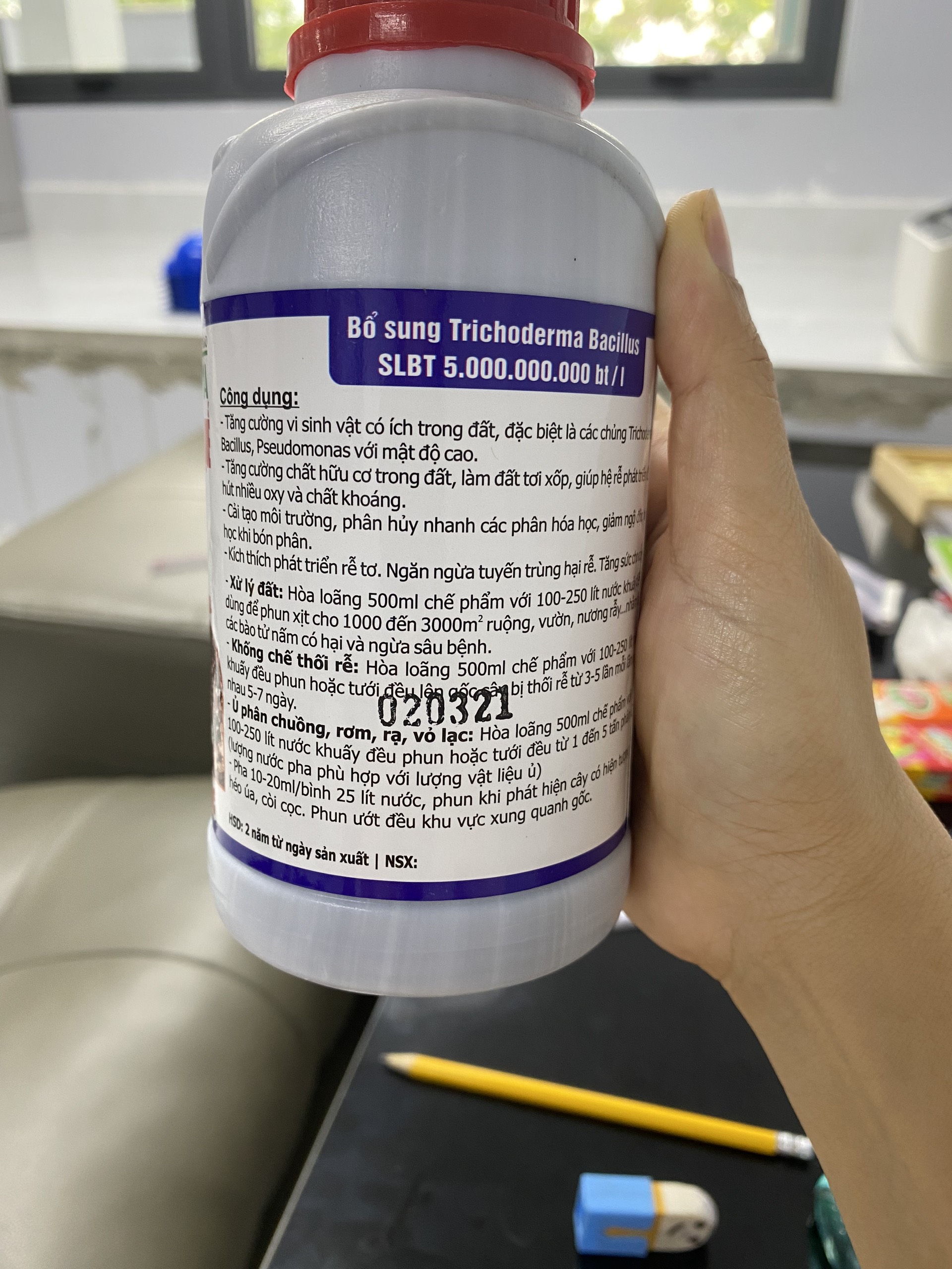 Vi sinh đạm hữu cơ nấm trichoderma Bacillus 500ml