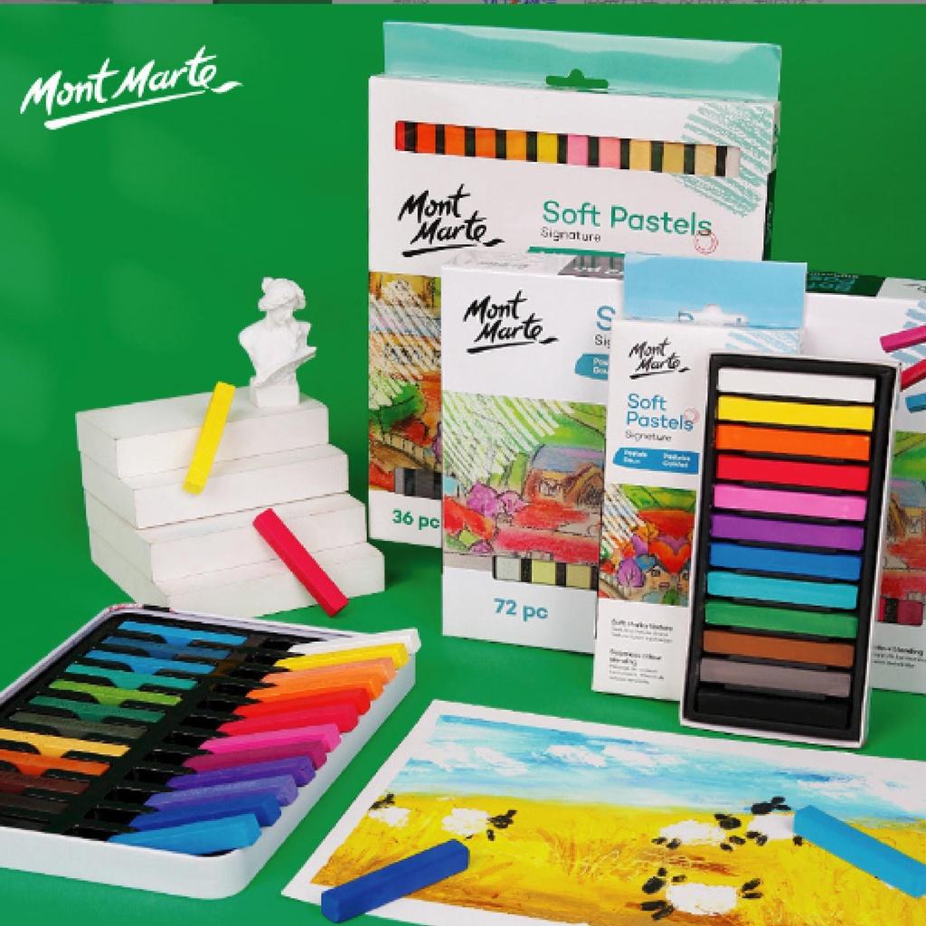 Phấn tiên Mont Marte soft pastel 12/36 màu