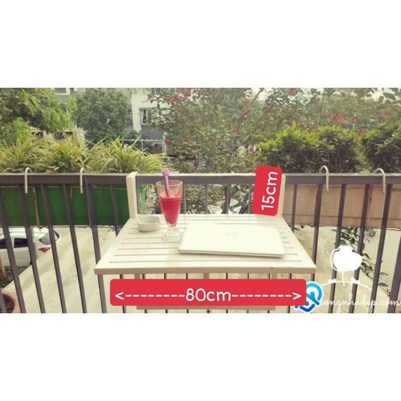 Bàn treo BAN CÔNG (xếp được) dài 80cm