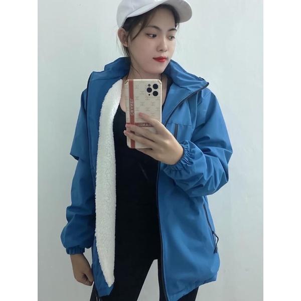 Áo gió 3 KHÓA LÓT LÔNG - UNISEX mặc được cả nam và nữ mã 660