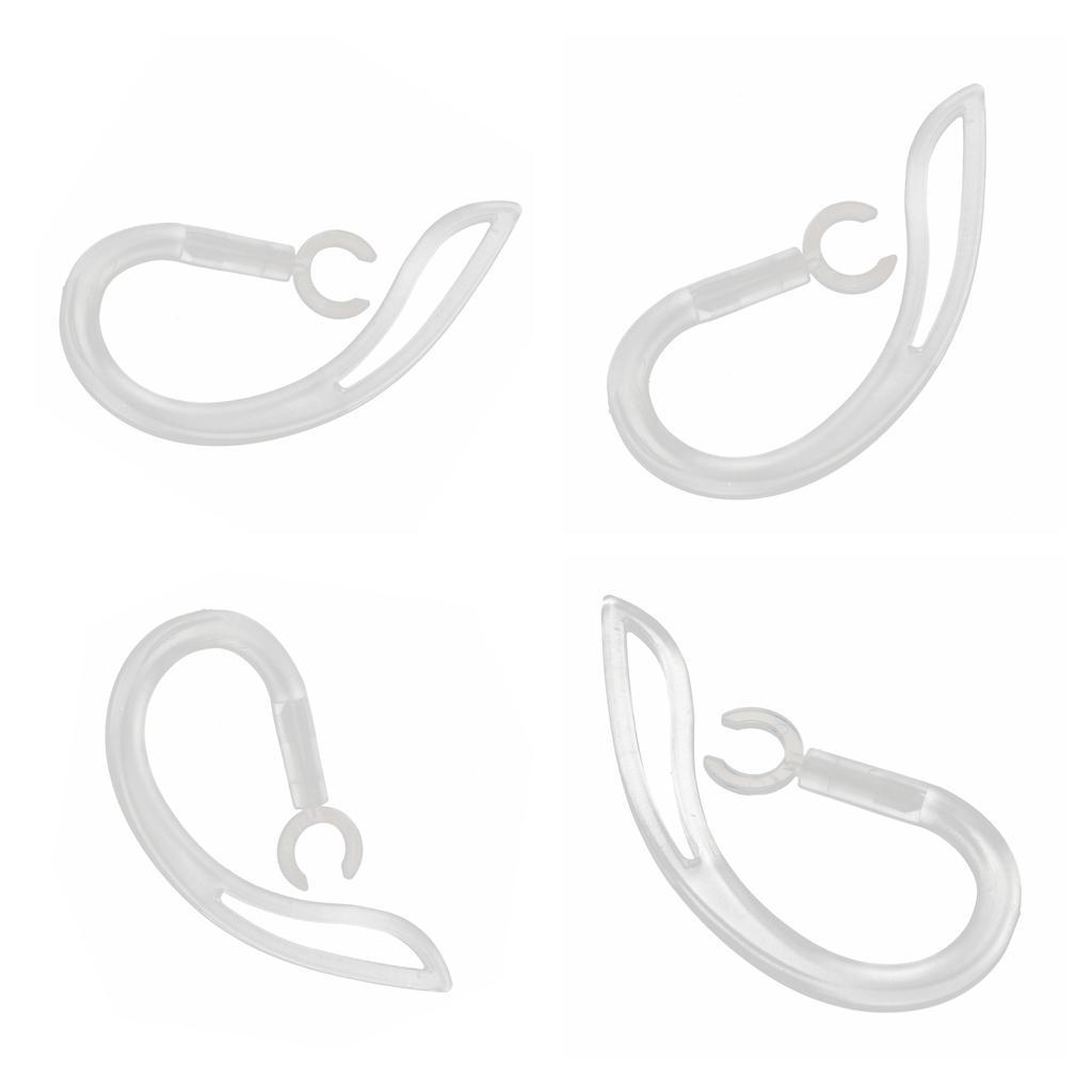 4PCS  Spare  Earhook  Bluetooth  Headset  Ear  Hook  Loop  Silicone  Earloop  Clear