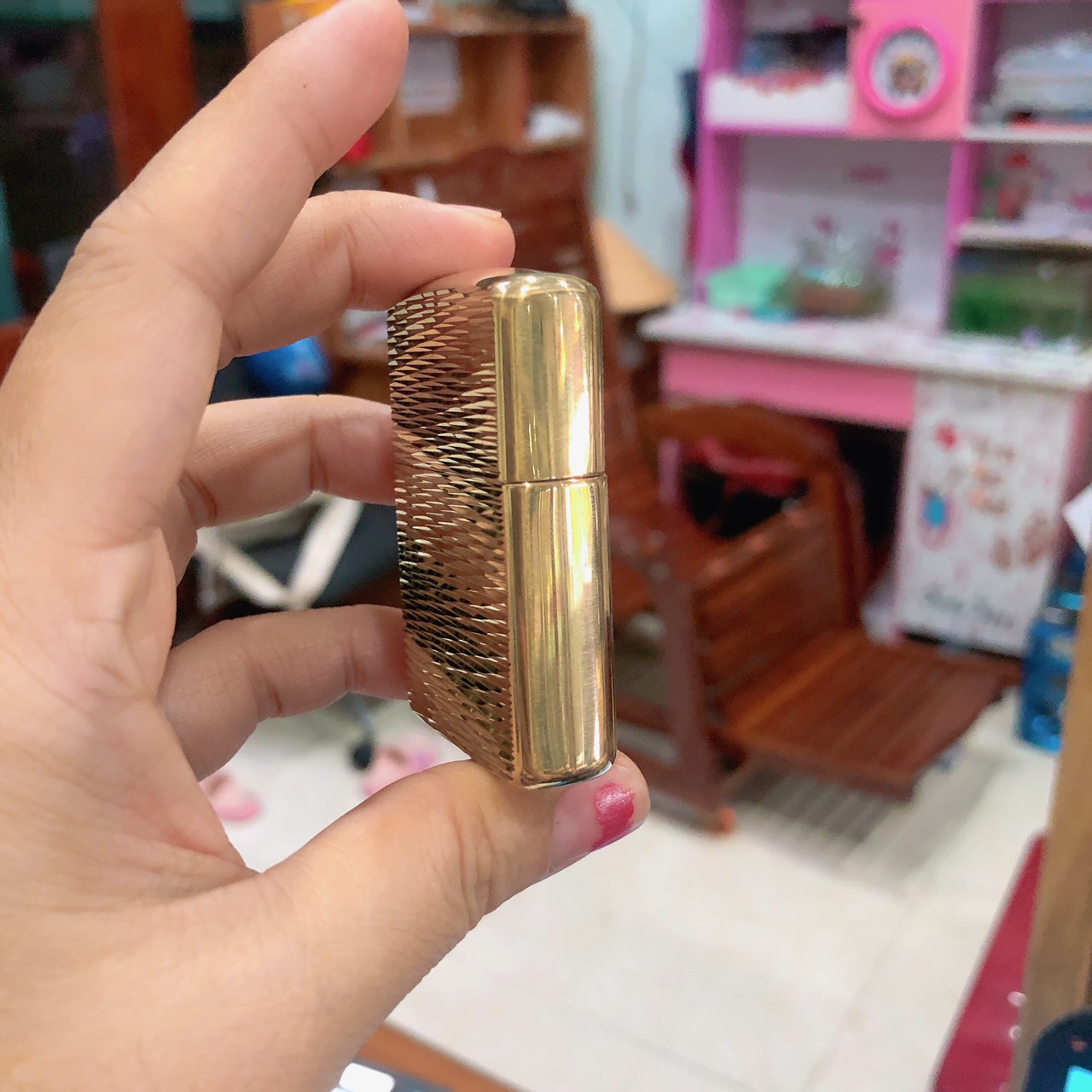 Bật lửa, hộp quẹt Zip po Mỹ Brass Armor Brass Wave làn sóng 2 mặt