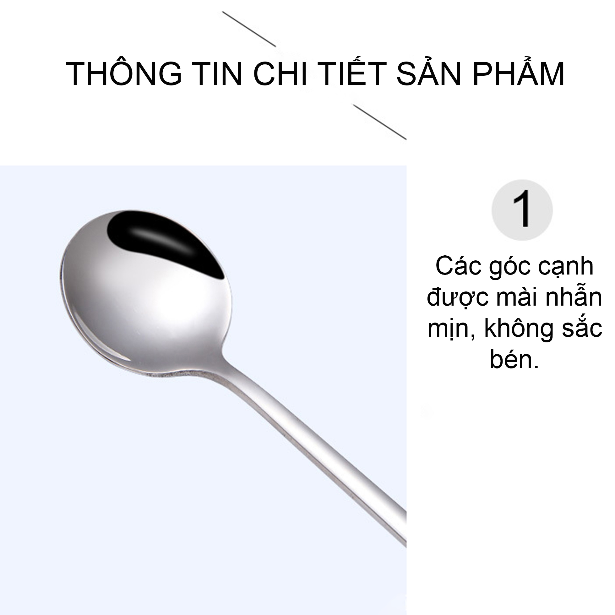 Muỗng Cà Phê Inox 304 Cao Cấp, Thiết Kế Hiện Đại Và Sang Trọng, An Toàn Cho Người Dùng