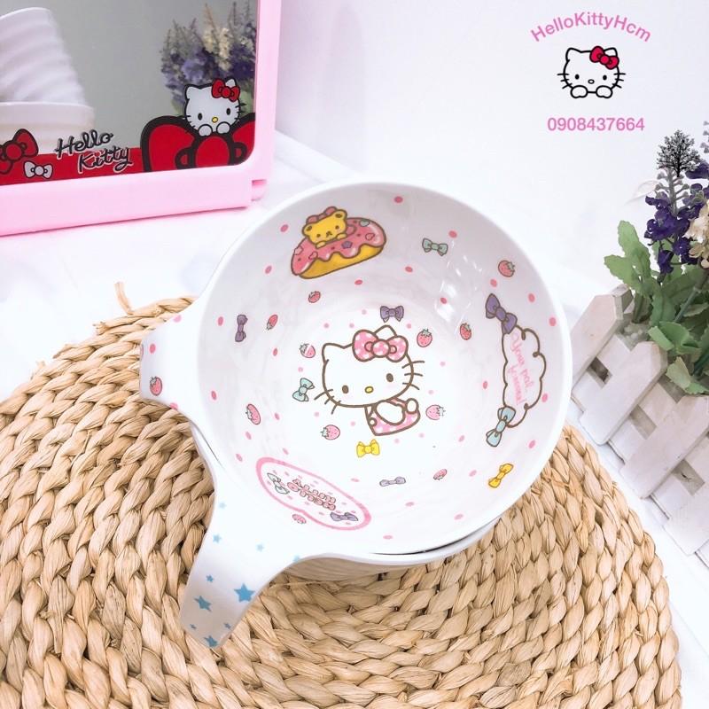 Chén quai gân HelloKitty Doreamon