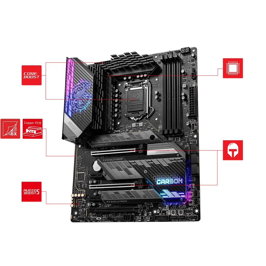 Mainboard - Bo mạch chủ vi tính MSI MPG Z590 Gaming Carbon Wifi - Hàng chính hãng - Vi tính Hoàng Long