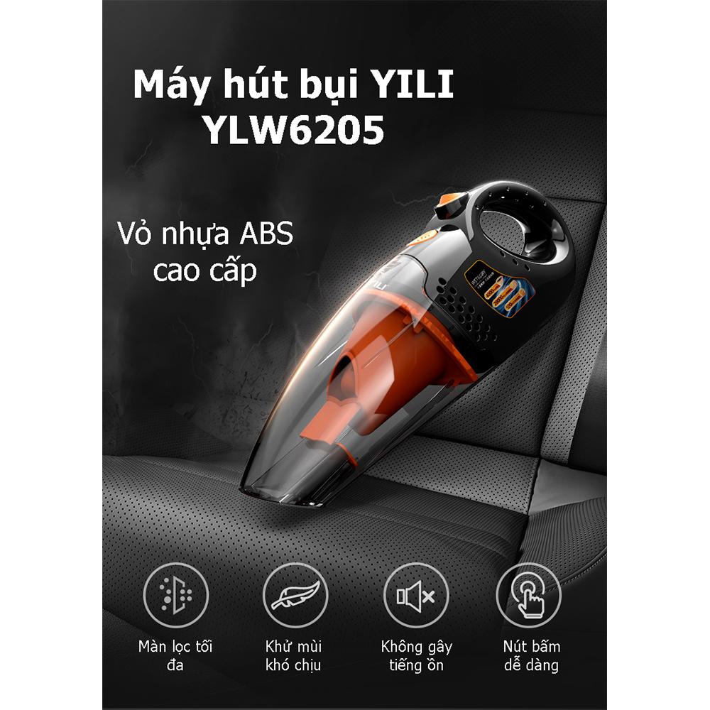 Máy Hút Bụi Ô tô Cầm Tay Mini Đa Năng Yili YLW6205 , Thiết Kế Nhỏ Gọn , Hút Các Loại Bụi Khô Trên Mọi Bề Mặt -Hàng Chính Hãng.