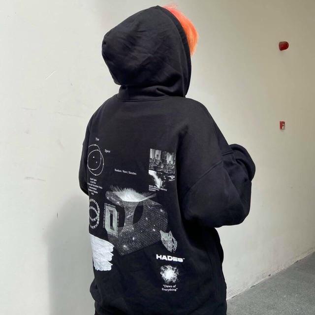 Áo khoác hoodie nam nữ nỉ ngoại HADES10