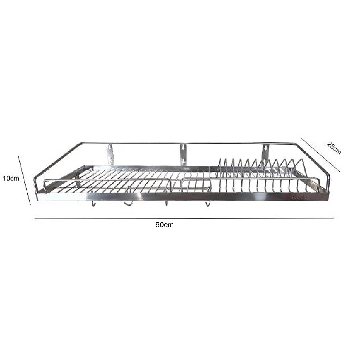 Kệ chén dĩa 1 tầng INOX SUS 304 (nhiều kích thước)