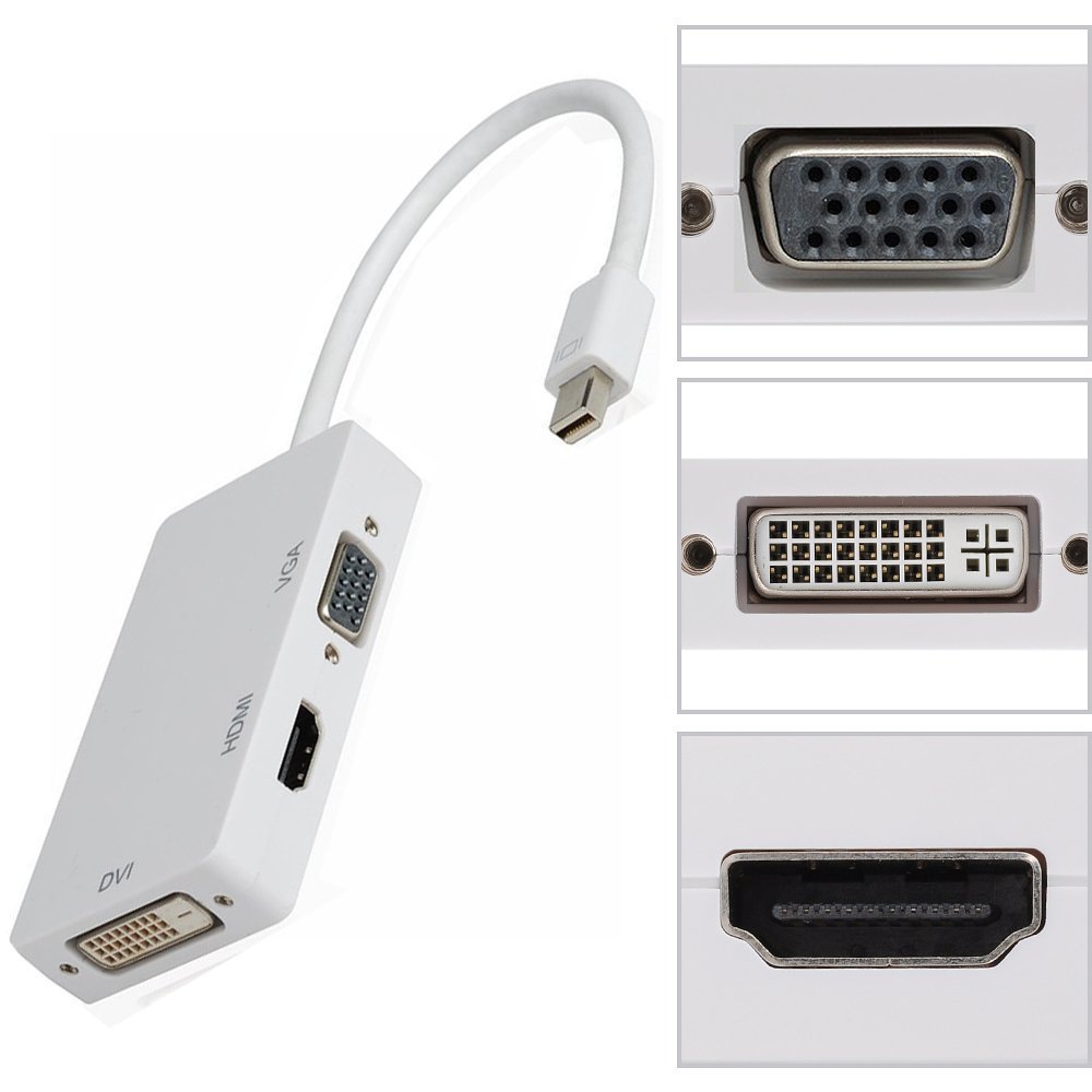 Cáp mini displayport ra DVI/ VGA/ HDMI, Mini DP to VGA/ DVI/ HDMI - VT24